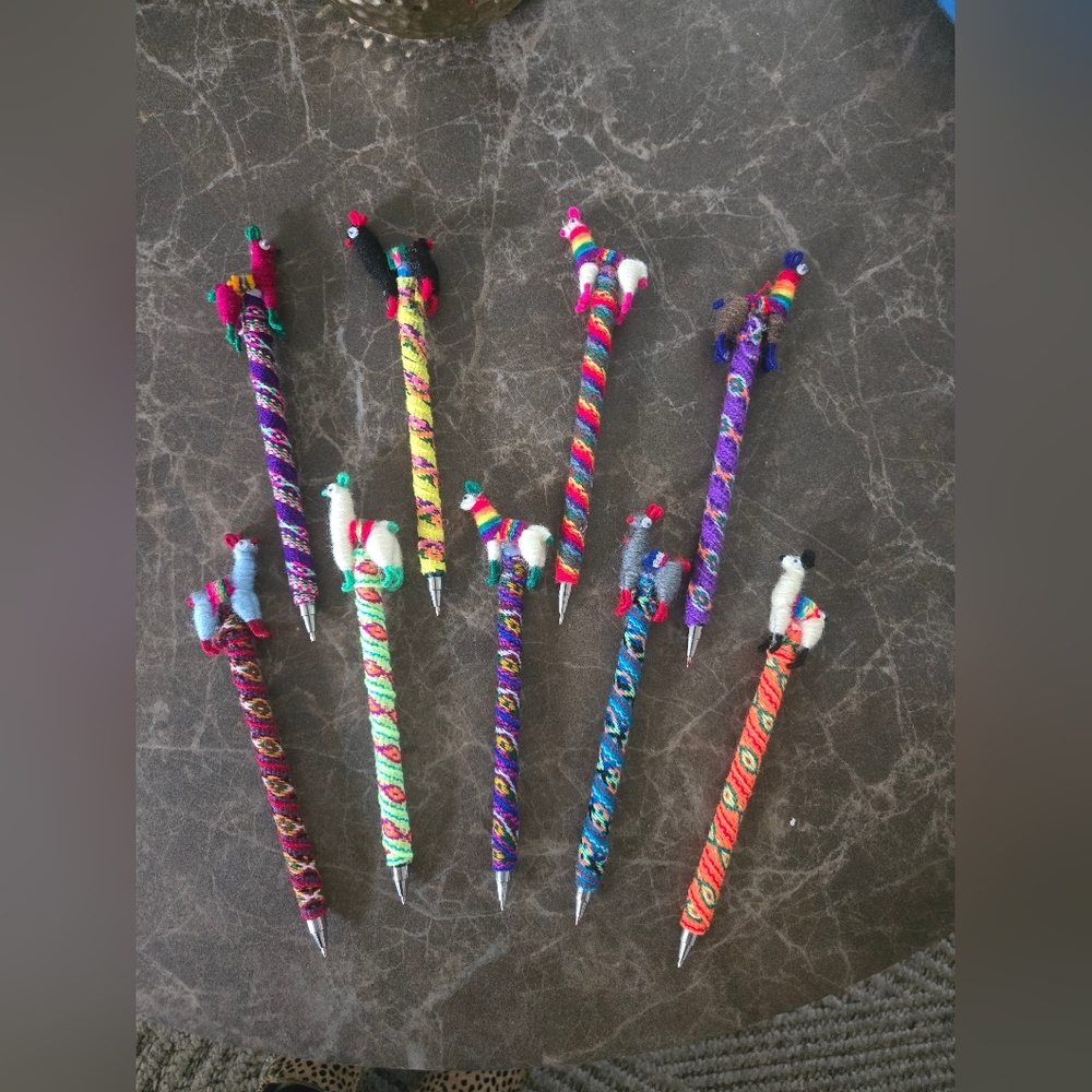 Colorful Llama PENCILS From PERU